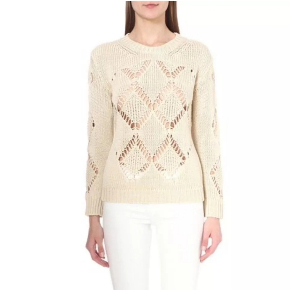 Sandro Open-Weave Knit Jumper - Picture 2 of 12